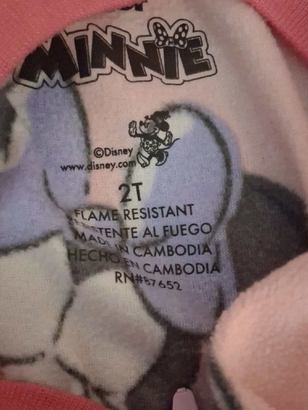 Carter's Pink Floral & Minnie Fleece Zip Sleep Sacks